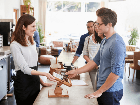 Single Line Queuing System helps manage customer traffic to checkout counters