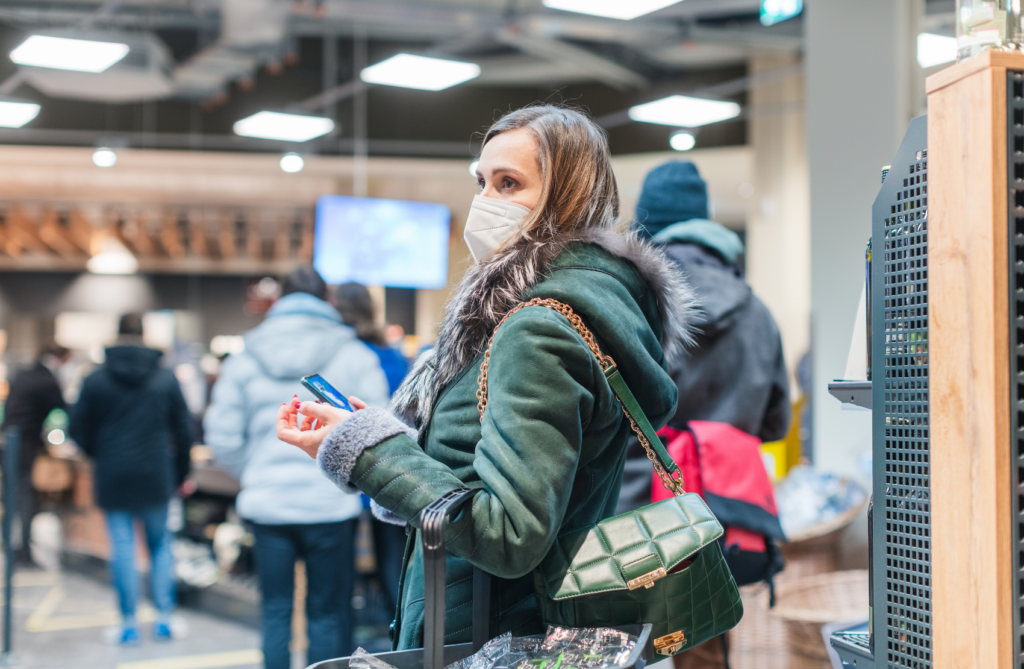 Single Line Queuing System helps manage customer traffic to checkout counters