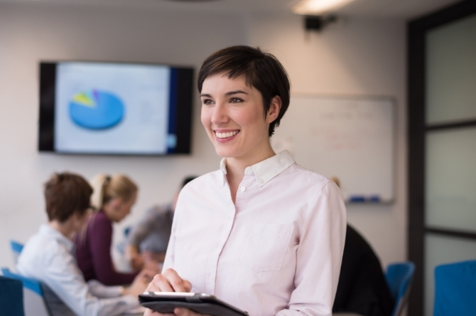 Office chick got other skills aside from her office skills